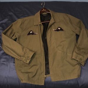Men’s OBEY Green Grim Reaper Jacket (Large)